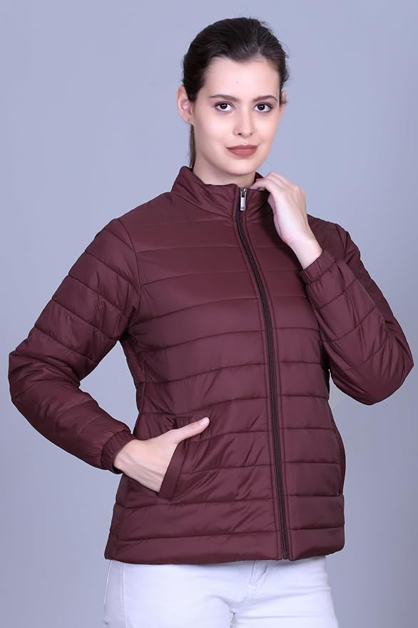 RARE TIMES Winter Jacket For Woman, Puffer Jacket, Quilted Jacket, Coat Winter Wear For Women,Air resistance Jacket, Zip Closure (Pack of 1) - Image 5