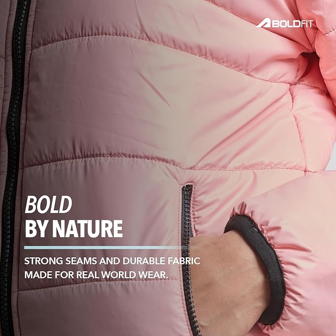 Boldfit jacket for woman puffer winter jacket for woman standard length jackets for women stylish latest hooded winter wear jackets for women cozy jerkins for ladies - Image 6