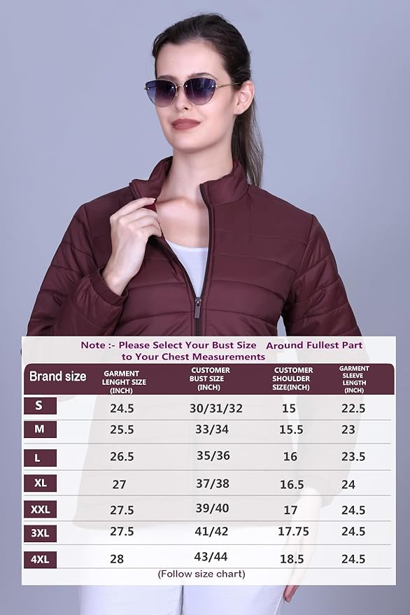 RARE TIMES Winter Jacket For Woman, Puffer Jacket, Quilted Jacket, Coat Winter Wear For Women,Air resistance Jacket, Zip Closure (Pack of 1) - Image 4