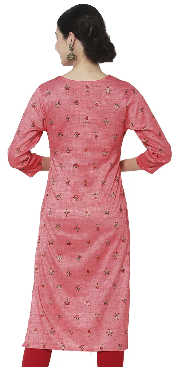 Women’s Cotton Blend Straight Kurta - Image 2